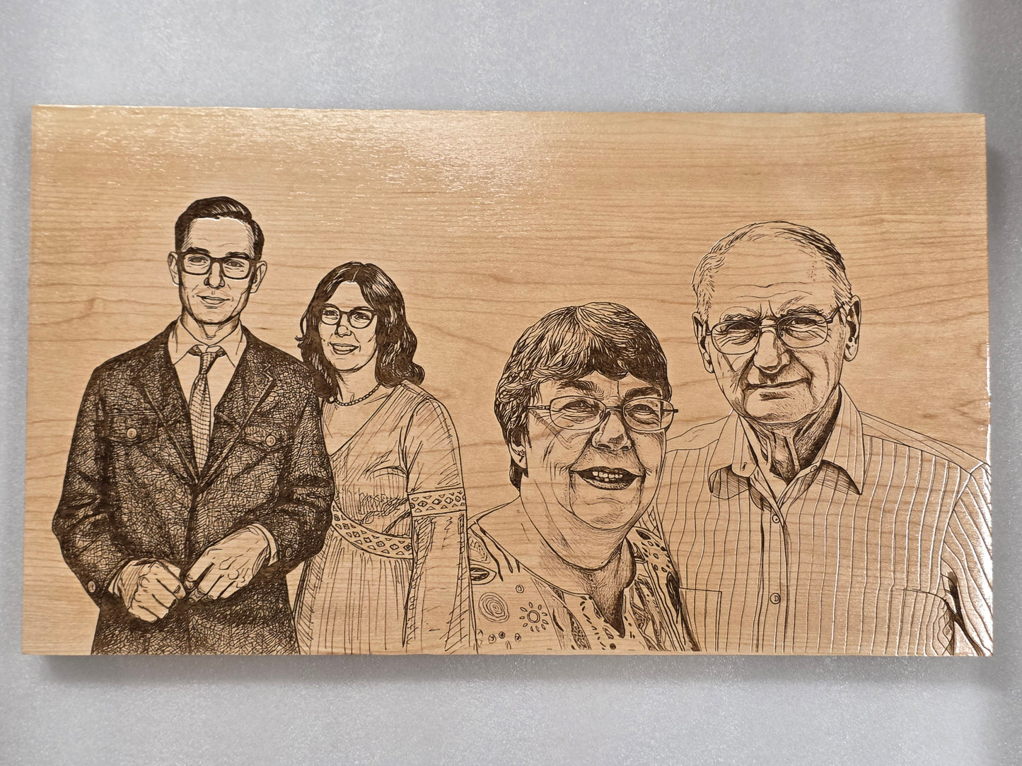 Photo Engraving Solid Maple