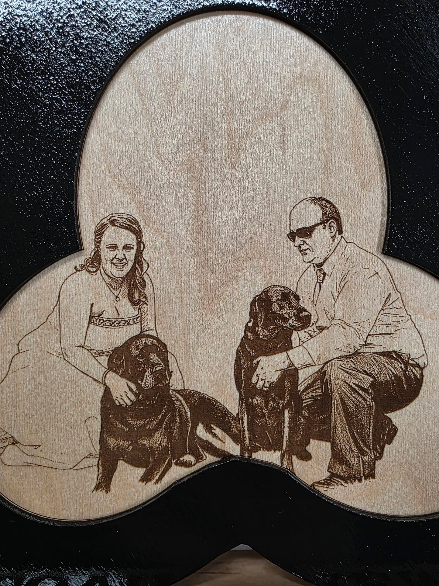 Photo Engraving Pet Memorial Paw Print
