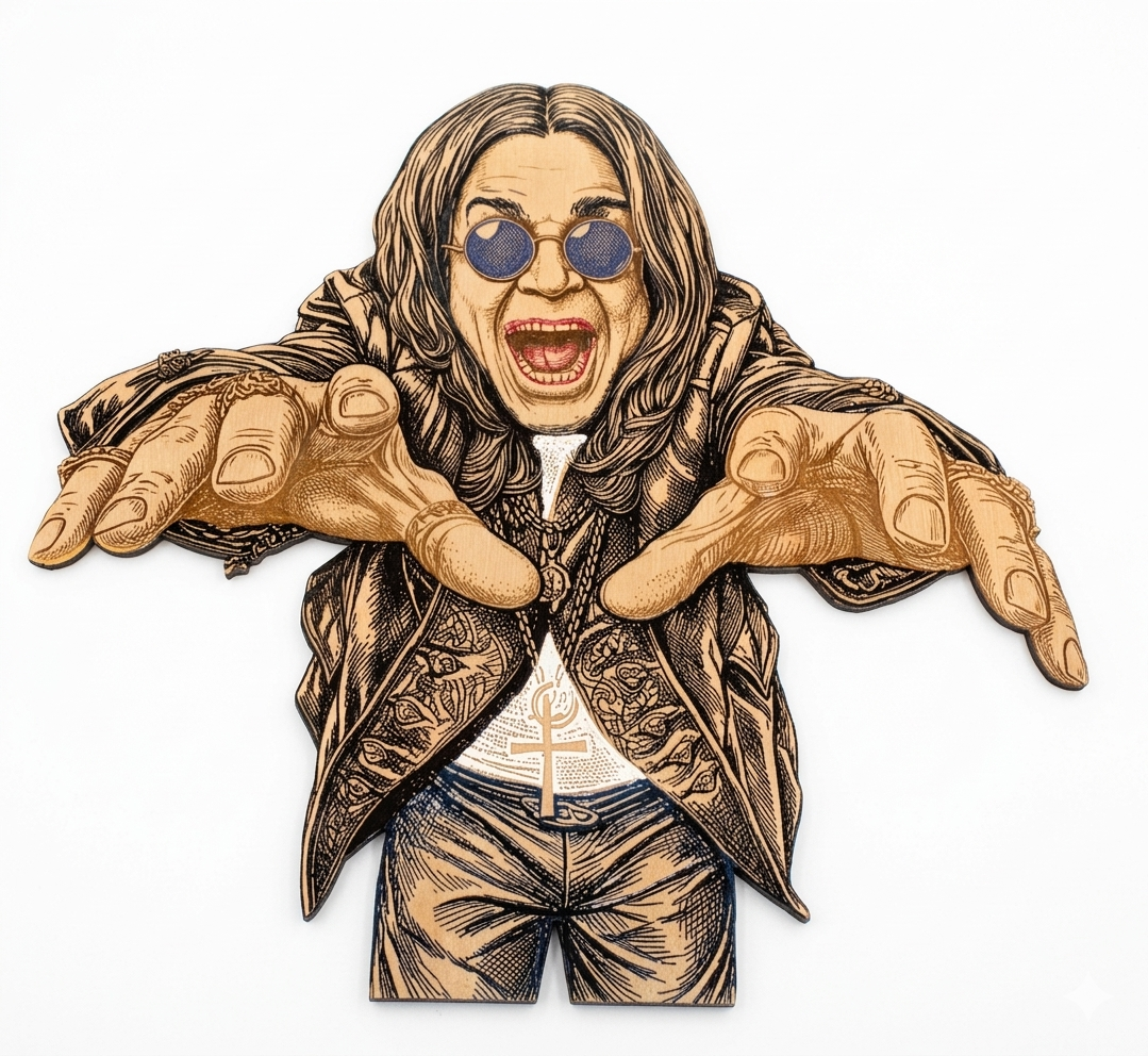 3D Cut Photo Engraving Maple Ply with Color Fill Option - Bring Your Images to Life!