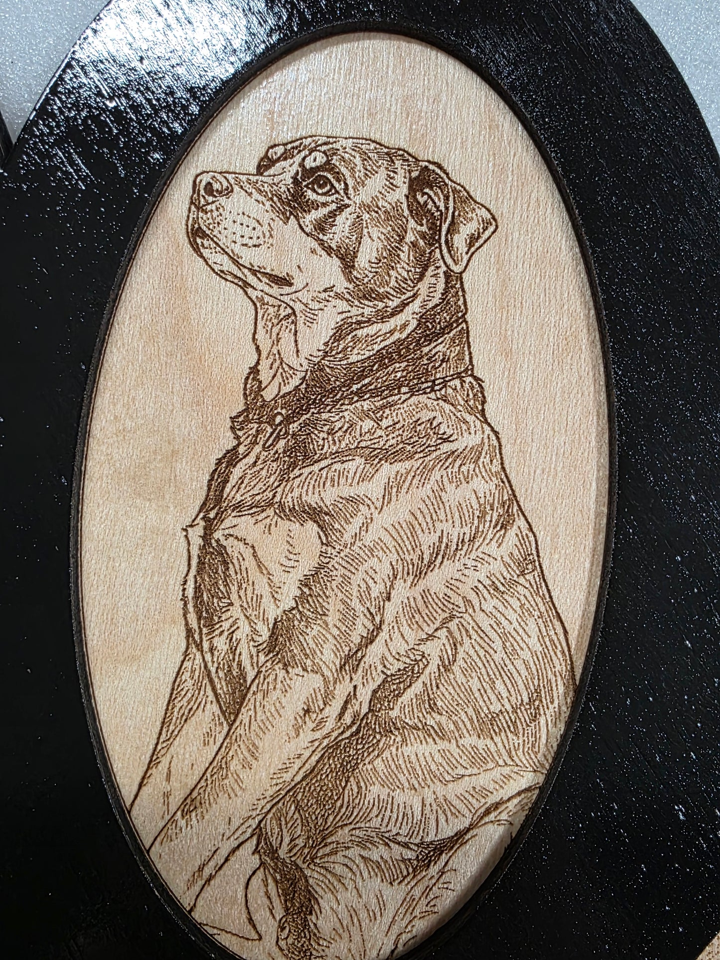 Photo Engraving Pet Memorial Paw Print