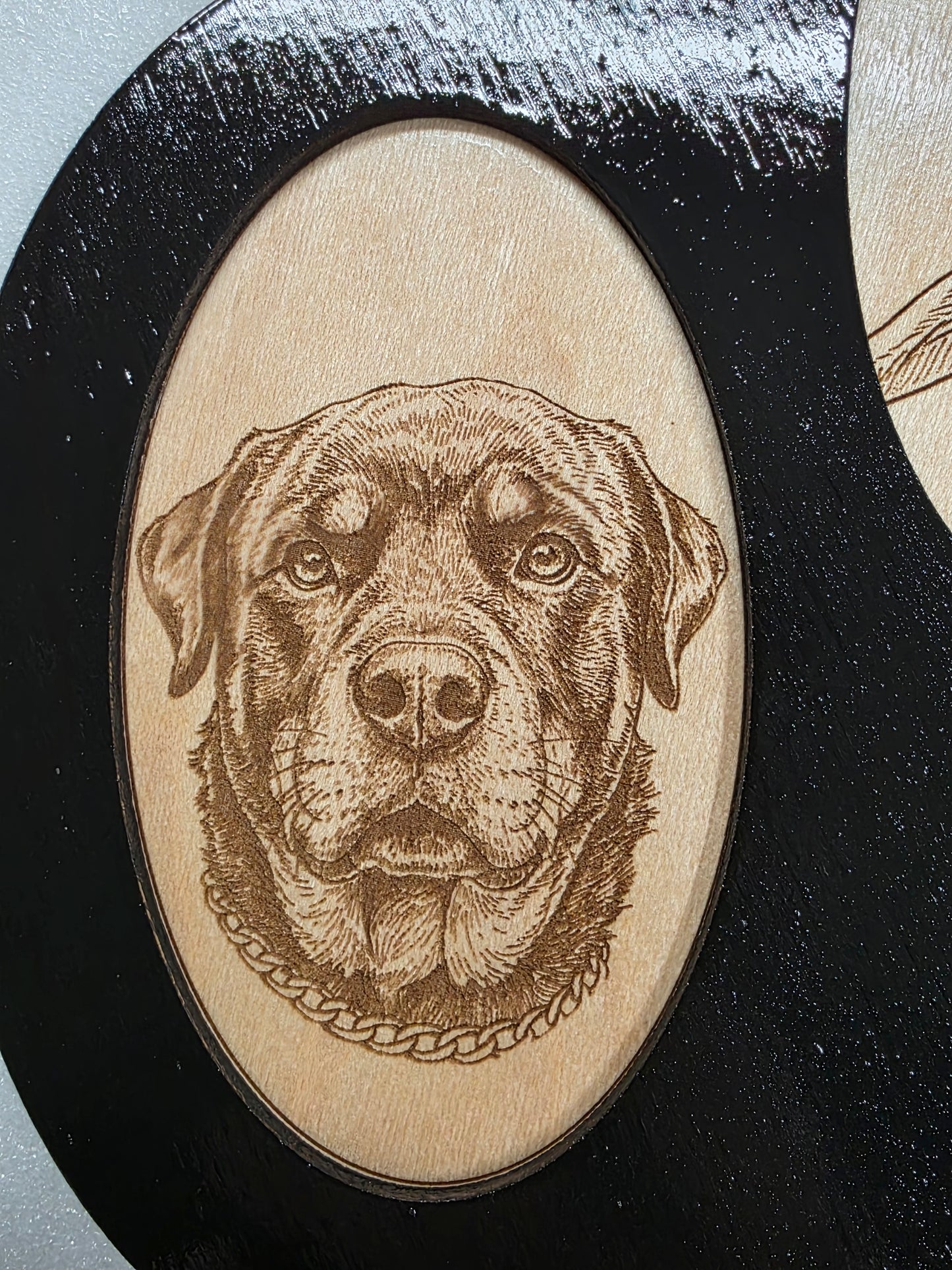 Photo Engraving Pet Memorial Paw Print