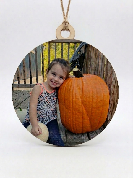 HD Color Photo Maple Wood Ornament Full Color **This is a pre-order item