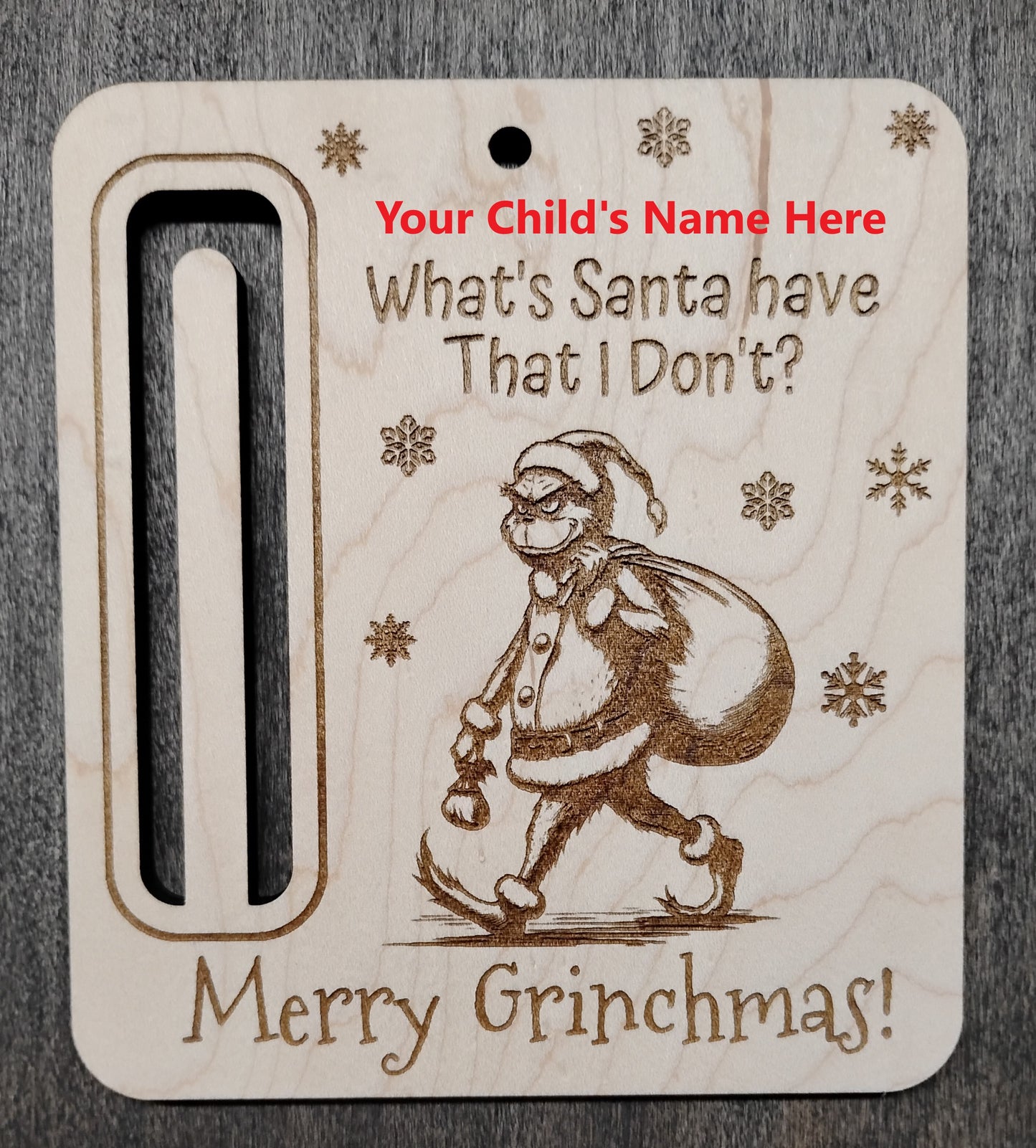 Cash Christmas Ornament Gift