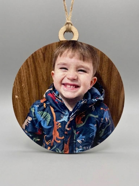 HD Color Photo Maple Wood Ornament Full Color **This is a pre-order item