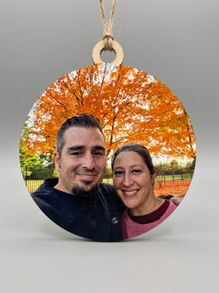 HD Color Photo Maple Wood Ornament Full Color **This is a pre-order item